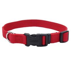 New Earth Soy Adjustable Dog Collar Cranberry, 1ea/1 In X 1826 in