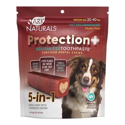 Ark Naturals Protection+ Toothpaste 5 In1 1 Lb 2oz. Bag Medium Chews