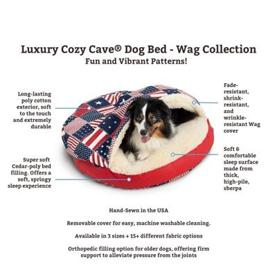 Luxury Cozy Cave® Dog Bed - Wag Collection