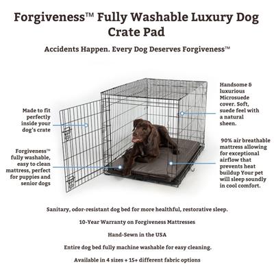 Forgiveness™ Fully Washable Luxury Dog Crate Pad