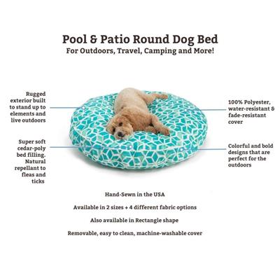 Pool & Patio Round Dog Bed