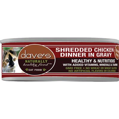 Daves Naturally Healthy Shredded Chicken In Gravy 5.5oz. (Case of 24)
