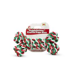 HuggleHoliday Knotted Rope Bone - 7"