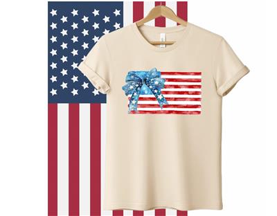Patriotic Shirt, WATERCOLOR DESIGN | Independence Day | Printed Tshirt | Human |  Graphic | Patriotic Dog Mom | 4th of July | Memorial Day | USA Flag