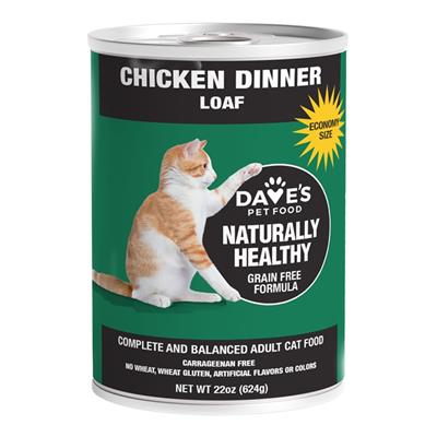Daves Cat Naturally Healthy Chicken 22oz. (Case of 12)