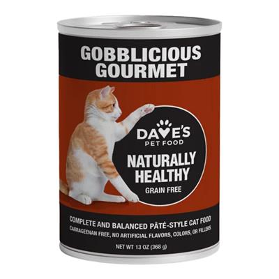 Dave'S Pet Food Cat Naturally Healthy Gobblicious Dinner 12oz. (Case of 12)