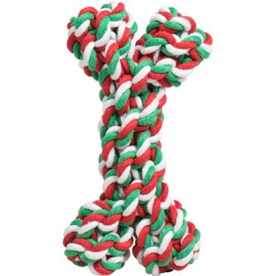 HuggleHoliday Knotted Rope Bone - 7"