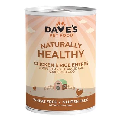 Dave's Pet Food Naturally Healthy Chicken And Rice Recipe 13.2oz. (Case of 12)
