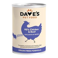 Daves Premium Beef & Chicken 95% Meat 13oz (Case Of 12)