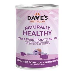Daves Pet Food Dog Grain Free Pork And Sweet Potato 13.2oz. (Case of 12)