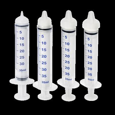 Large Threaded Syringe Nipple Feeders, 35ml (2-Pack) by Puppywarmer