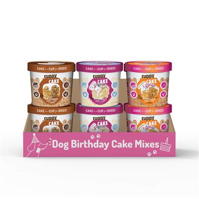 Display Case of 12 Assorted Cuppy Cake Mixes