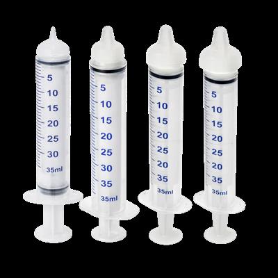 Medium Threaded Syringe Feeding Nipples, 20ml (2-Pack) by Puppywarmer