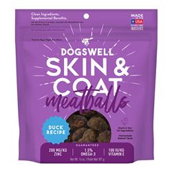 Dogswell Dog Skin & Coat Meatballs Grain Free Duck 14 oz.