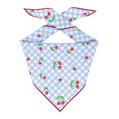 Cherry Bandana | Gingham Dog Bandana | Spring | Summer