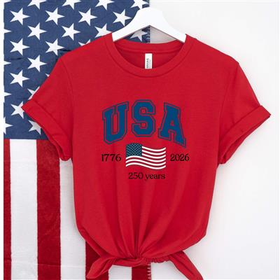 Patriotic Shirt | USA DESIGN with American Flag | Independence Day | Printed Tshirt | Patriotic Dog Mom | 4th of July | Memorial Day