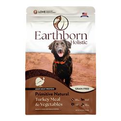 Earthborn Holistic Primitive Natural Grain-Free Dry Dog Food Turkey Meal & Vegetables 12.5lb