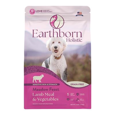 Earthborn Holistic Meadow Feast Grain-Free Dry Dog Food Lamb Meal & Vegetables 4lb
