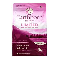Earthborn Holistic Venture Limited Ingredient Diet Grain-Free Dry Dog Food Rabbit Meal & Pumpkin 25lb