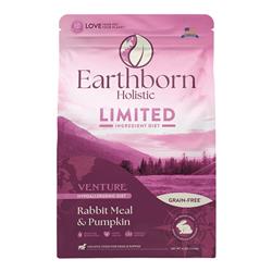 Earthborn Holistic Venture Limited Ingredient Diet Grain-Free Dry Dog Food Rabbit Meal & Pumpkin 4lb