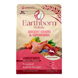 Earthborn Holistic Unrefined Ancient Grains & Superfoods Dry Dog Food Roasted Rabbit 25lb