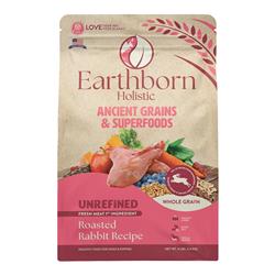 Earthborn Holistic Unrefined Ancient Grains & Superfoods Dry Dog Food Roasted Rabbit 4lb