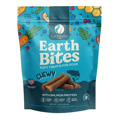 Earthborn Dog Grain Free Earthbites Chewy Salmon 7oz.