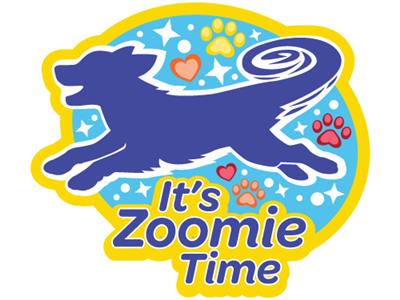 It's Zoomie Time -  3" Sticker