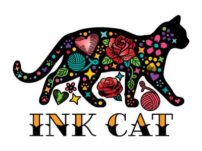 Ink /Tattoo Cat -  3" Sticker