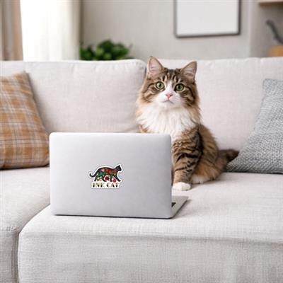 Ink /Tattoo Cat -  3" Sticker