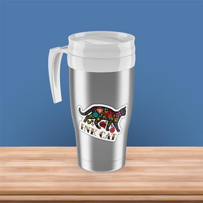 Ink /Tattoo Cat -  3" Sticker