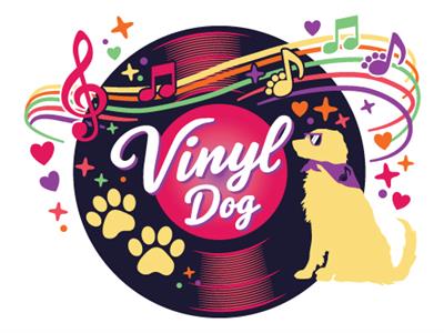 Vinyl Dog -  3" Sticker