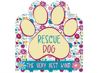 Rescue Dog -  3" Sticker