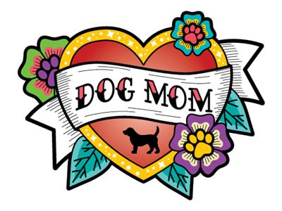Dog Mom II   -  3" Sticker