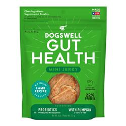 Dogswell Dog Gut Health Mini Jerky Grain Free Lamb 4oz.