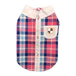Plaid Royal Camp Shirt - Pink