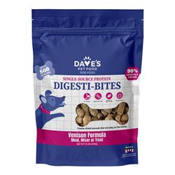 Dave's Pet Food Dog Digesti-Bites Freeze-Dried Venison 10oz.
