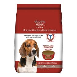 Dave's Pet Food Dog Restricted Phosphorus Diet Chicken Formula Crumble 4Lbs