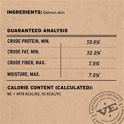 Vital Essentials® RAW BAR Freeze-Dried Raw Salmon Skin Dog Treat, 0.32 oz