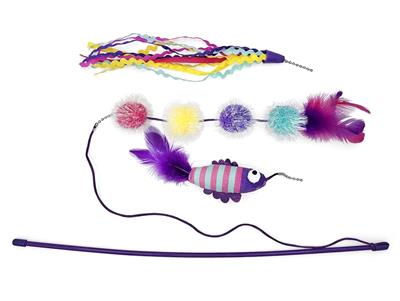 ThoozyPet Sea Life Interchangeable Teaser Cat Toy