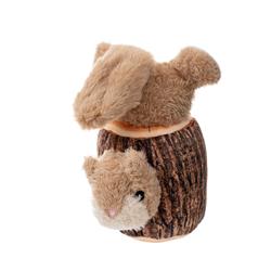 Plush Animated Squirrel In Log  9"