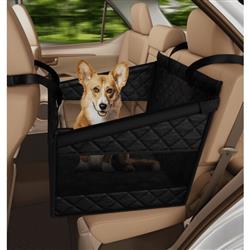 Katziela Dog Back Seat Cover Waterproof Quilted 600D Oxford Fabric, Heavy-Duty Non-Slip Bench Protector for Cars, SUVS & TRUCKS – SINGLE Size, Leaves Space for Passengers.