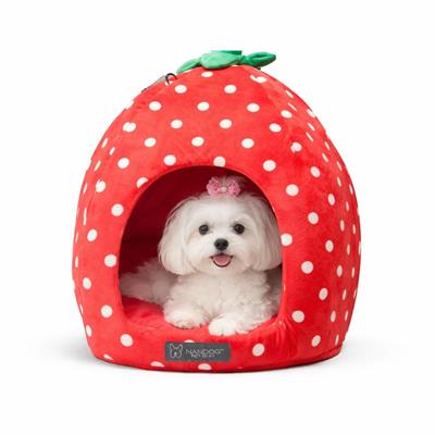 Strawberry Dog & Cat Fun Bed