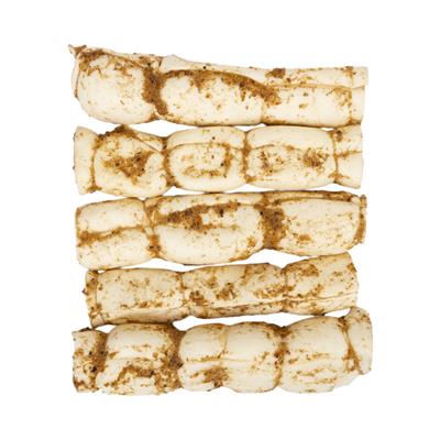 9"-10" Bully Dusted Beef Cheek Rolls Dog Chews (5/Bag)