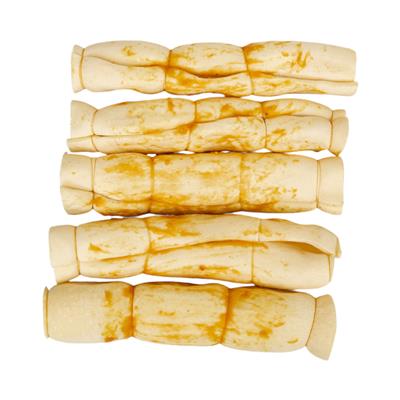 9"-10" Chicken Basted Beef Cheek Rolls Dog Treats (5/Bag)