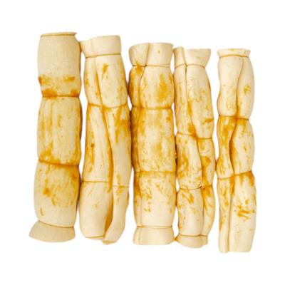 9"-10" Chicken Basted Beef Cheek Rolls Dog Treats (5/Bag)