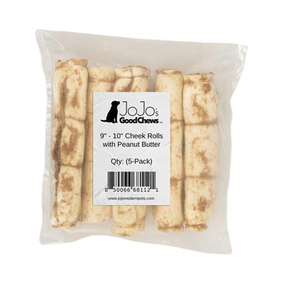 9"-10" Peanut Butter Basted Beef Cheek Rolls (5/Bag)