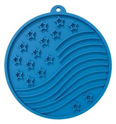 Flag Design eMat - Enrichment Lick Mat For Dogs and Cats - with Suction Cups | USA Made