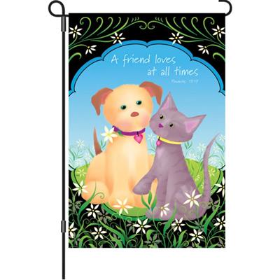 12 in. Flag  - A Friend Loves at All Times