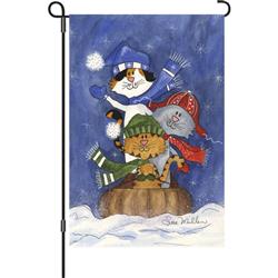 12 in. Flag - Sledding Friends